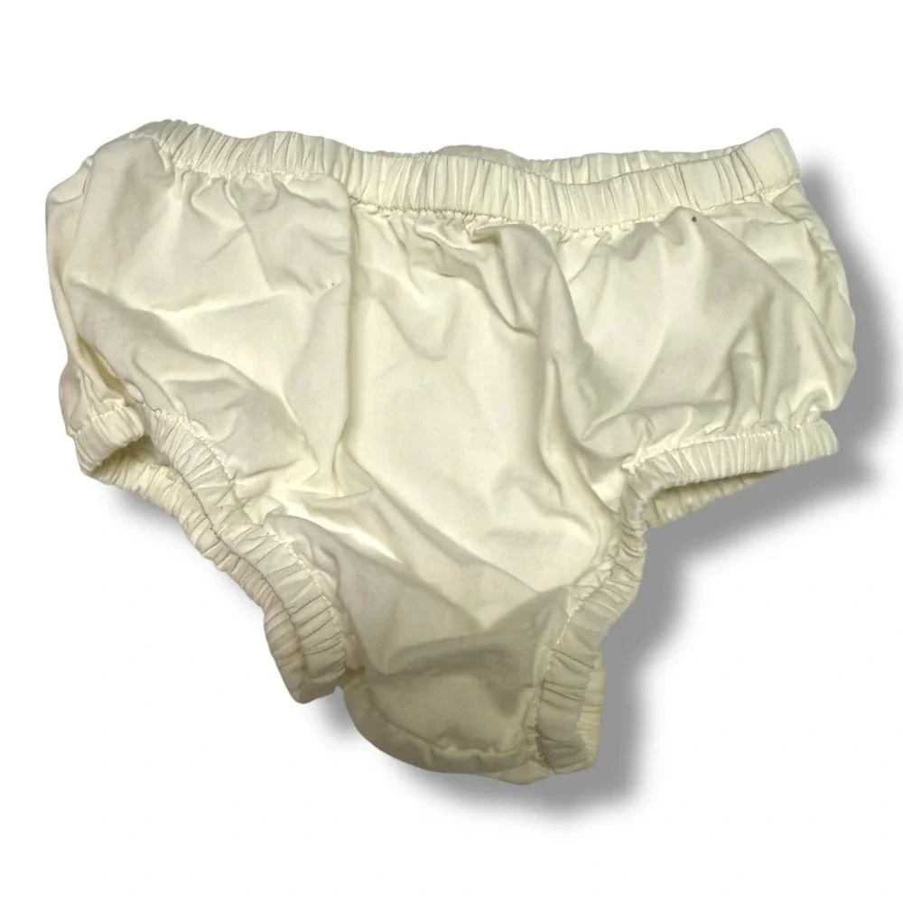 Gymboree 12-18 Mo Ivory Navy Blue Sailor Dress Diaper Cover Set Bon Voyage‎
